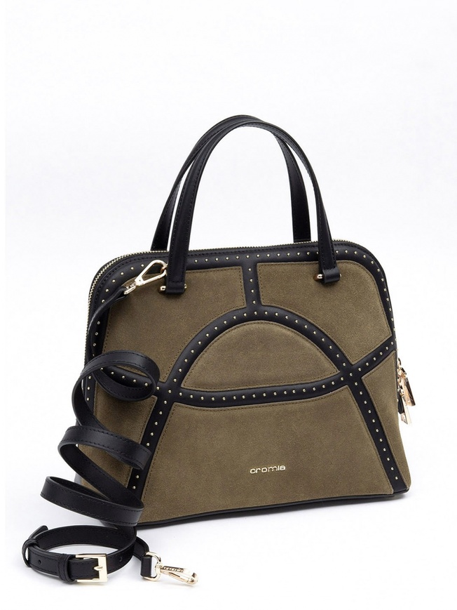 Женская сумка-тоут из гладкой кожи и замши коллекции 