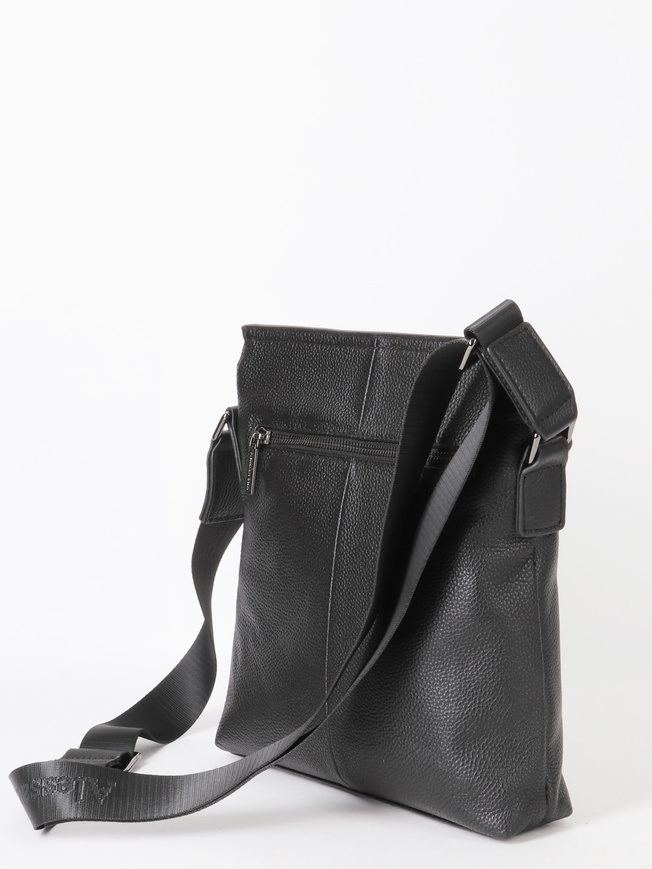 Стильная мужская сумка-планшет через плечо из мягкой зернистой кожи