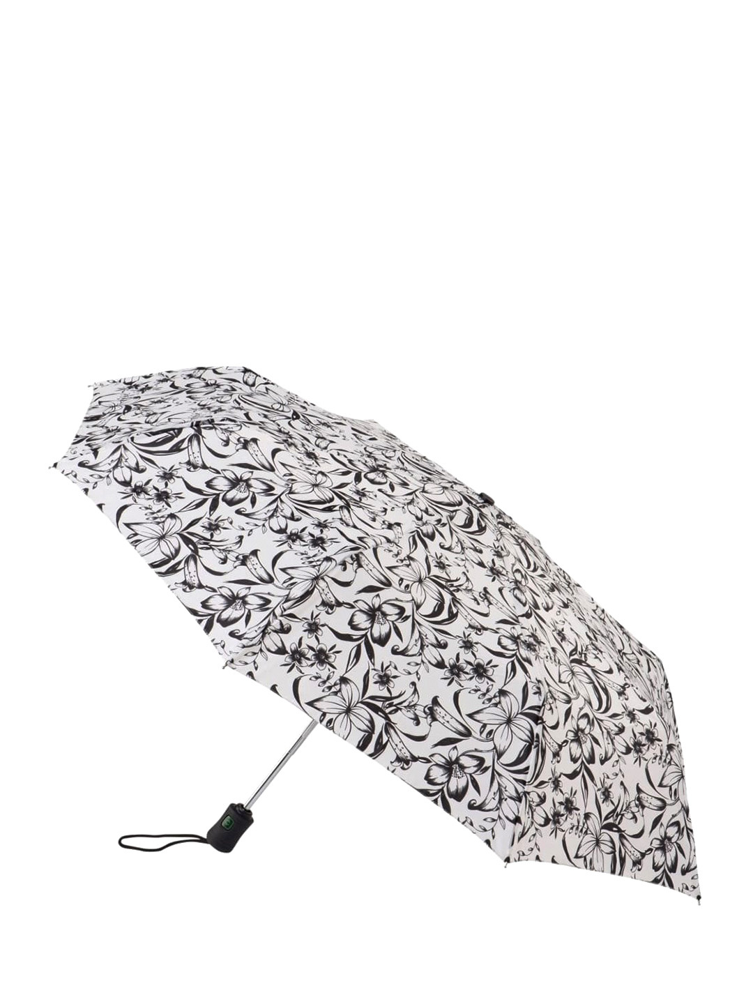 Фото Женский зонт-автомат в черно-белой гамме 