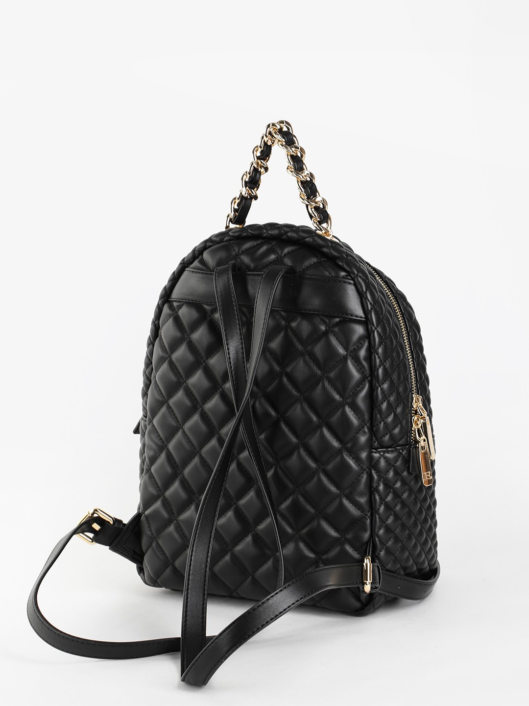 Изображение Женский рюкзак небольшого размера из экокожи Ermanno Scervino 12400963 black Фото Женский рюкзак небольшого размера из экокожи Рюкзаки