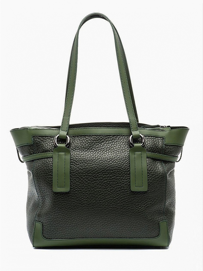 Вместительная женская сумка-шоппер мягкой формы из плотной зернистой кожи