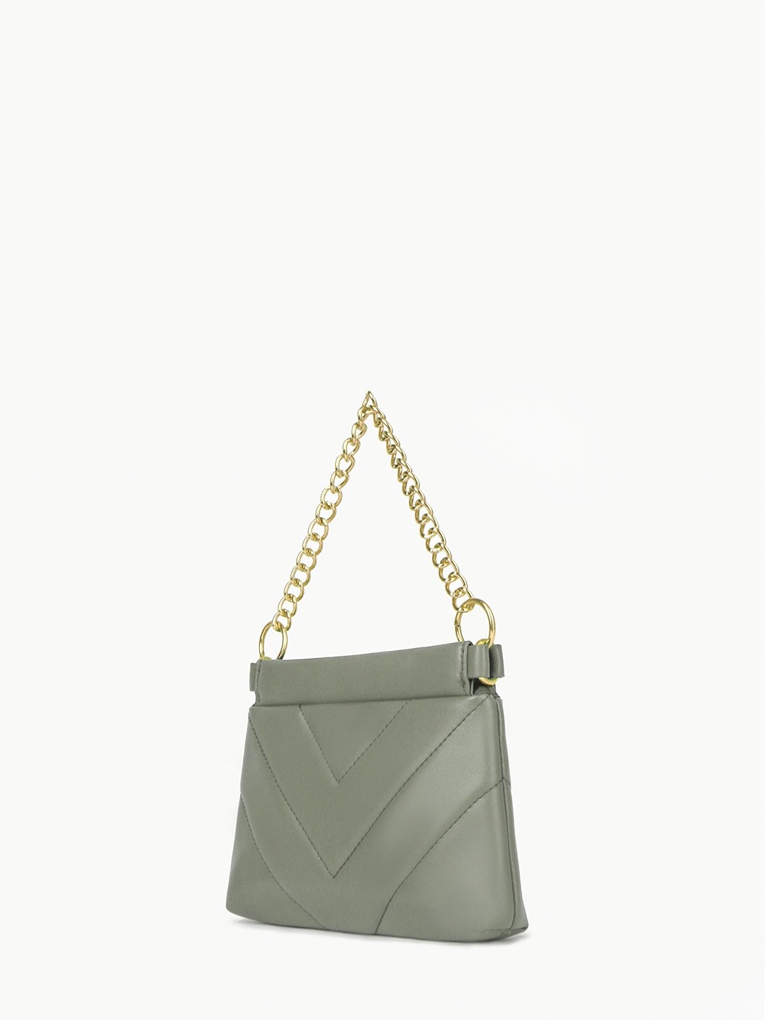 Изображение Компактная сумка кросс-боди с золотой цепочкой Boogie Street 0218 sintetico green Фото Компактная сумка кросс-боди с золотой цепочкой Сумки кросс-боди