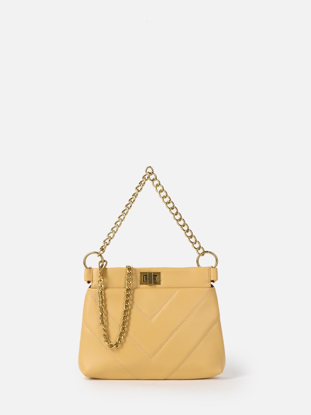 Изображение Компактная сумка кросс-боди с золотой цепочкой Boogie Street 0218 sintetico yellow Фото Компактная сумка кросс-боди с золотой цепочкой Сумки кросс-боди