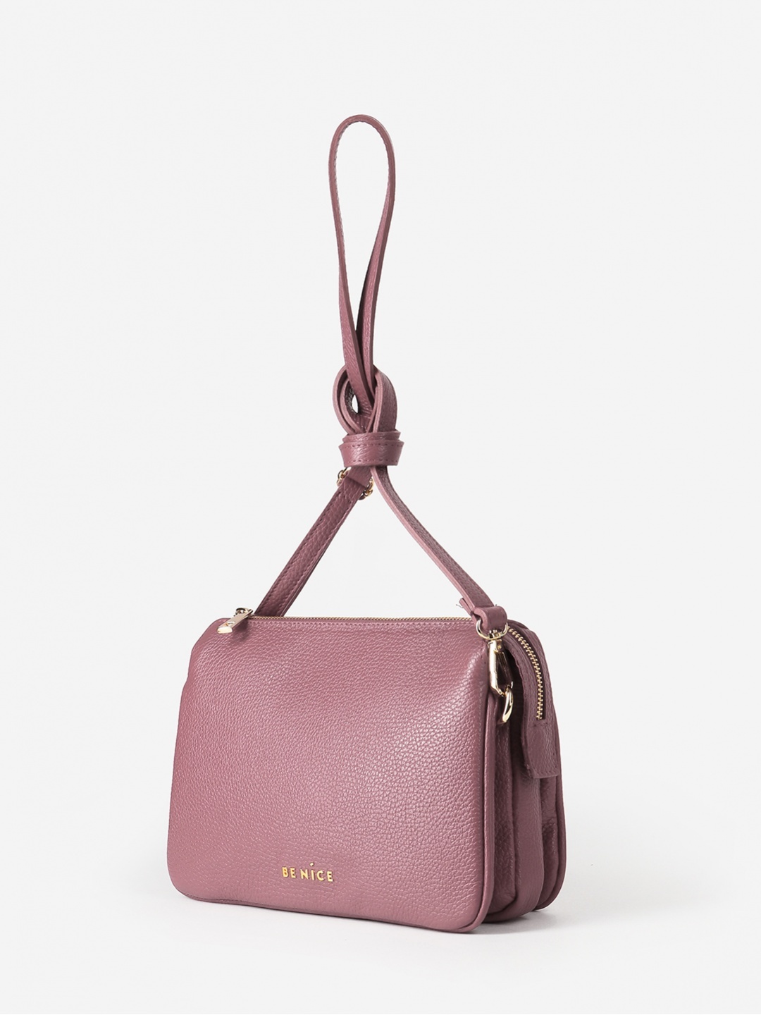 Изображение Cумка кросс-боди из натуральной кожи Be Nice BN21 dollaro rosa Фото Cумка кросс-боди из натуральной кожи Сумки кросс-боди