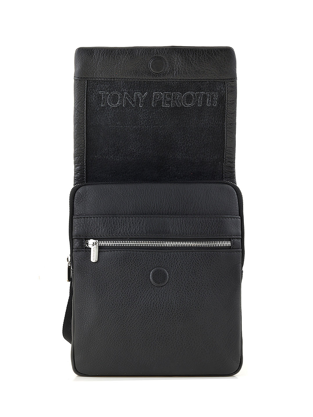Фото Компактная сумка-планшет через плечо из кожи коллекции 