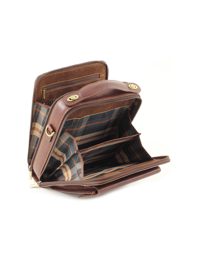 Коричневая кожаная сумка из коллекции 