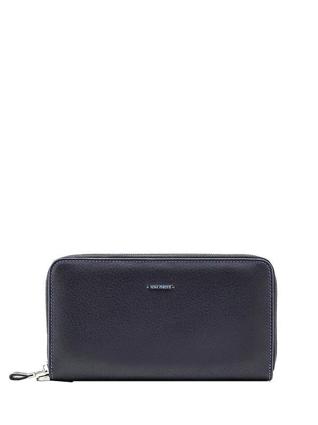 Вместительный мужской клатч из мягкой фактурной кожи коллекции 