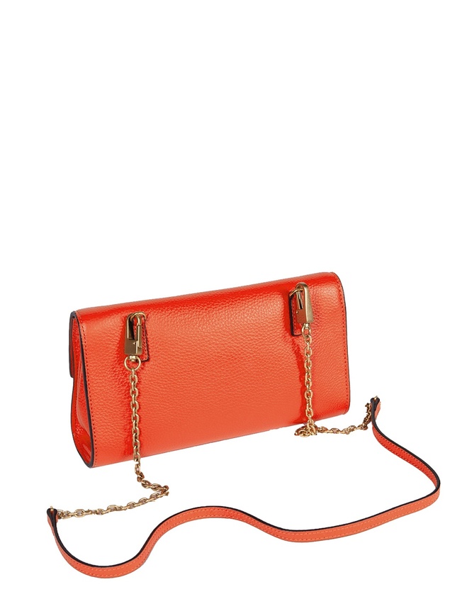 Женская сумка кросс-боди из мягкой мелкозернистой кожи с ремешком на цепочке