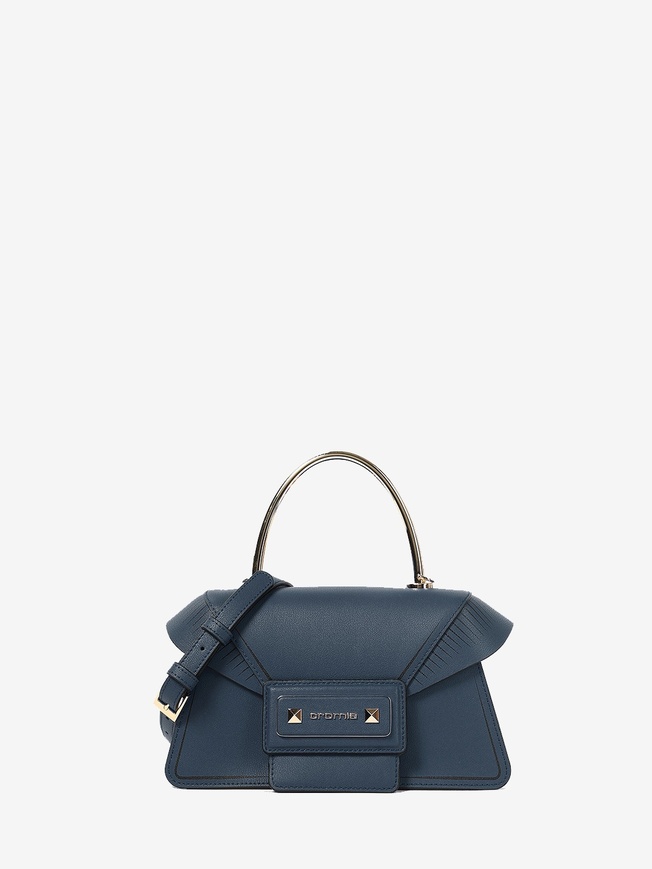 Миниатюрный сэтчел из плотной кожи с полукруглой ручкой коллекции 