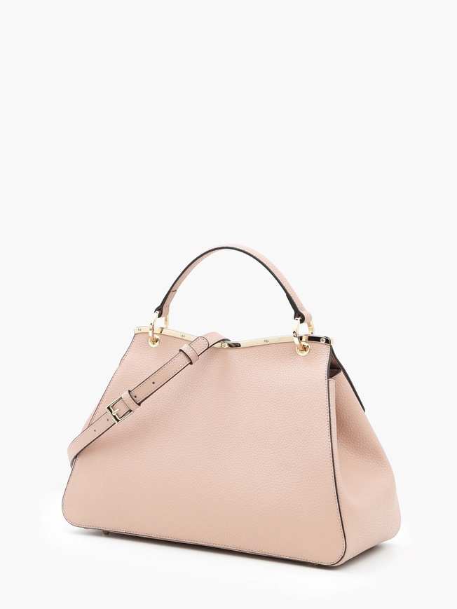 Сумка-сэтчел из натуральной зернистой кожи