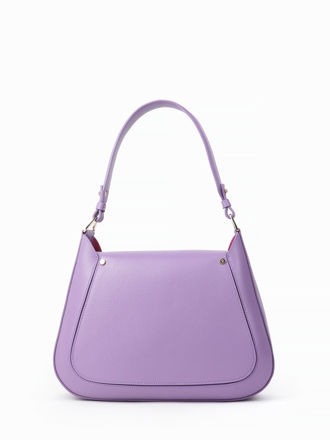 Женская сумка-трапеция из премиальной зернистой кожи