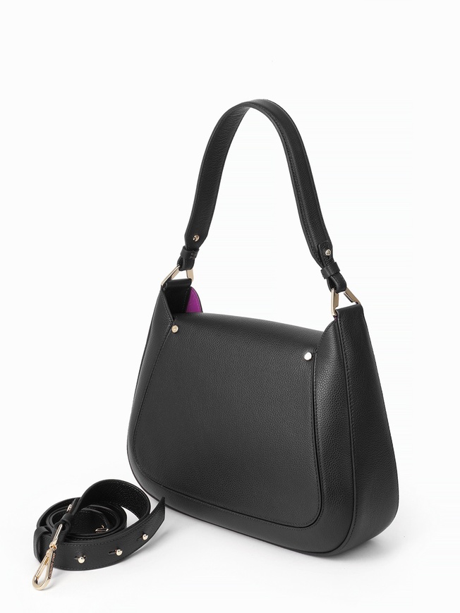 Женская сумка-трапеция из премиальной зернистой кожи