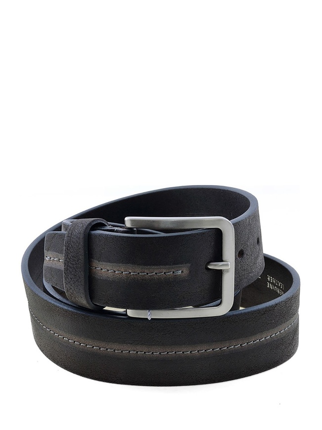 Широкий мужской ремень из натурального нубука коллекции 