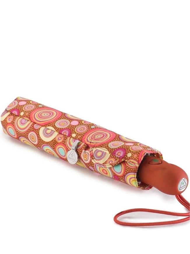 Компактный женский зонт-автомат калейдоскоп 