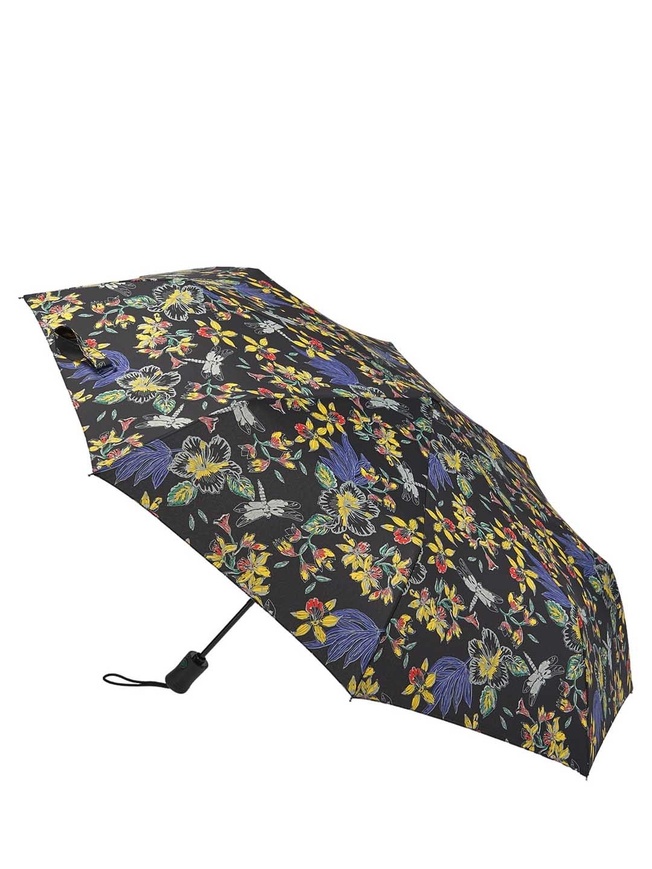Женский зонт-автомат с рисунком орхидей 