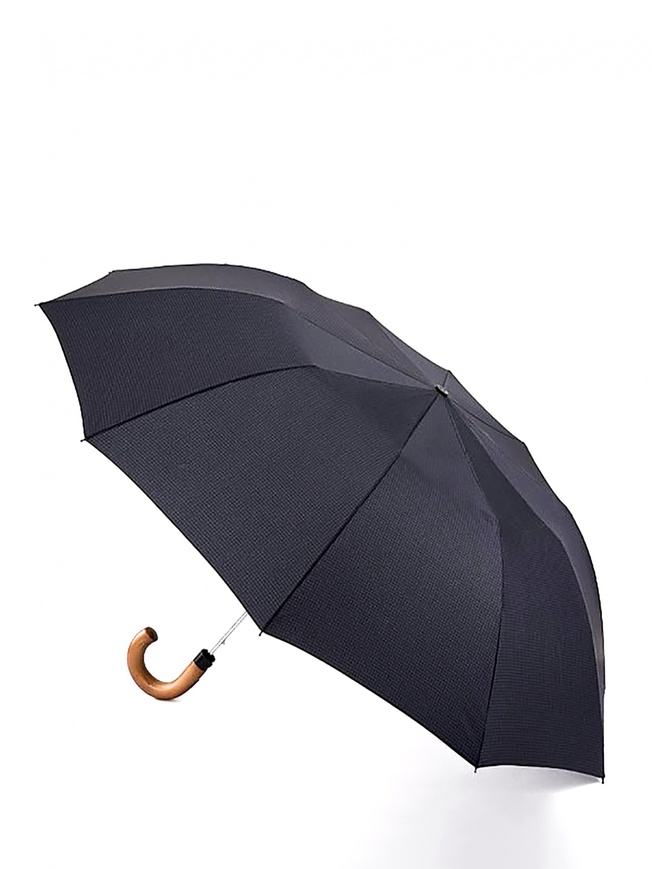 Классический мужской зонт-полуавтомат в клетку 
