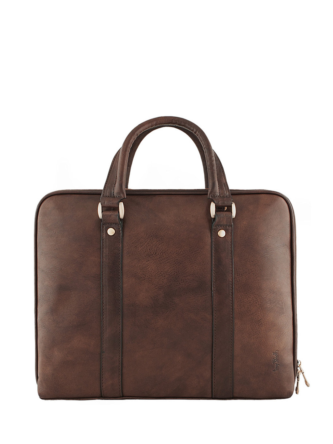 Фото Компактная кожаная сумка формата А4 коричневого цвета Деловые сумки (А4)