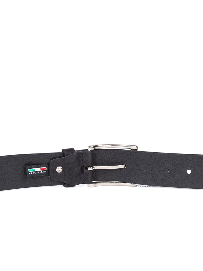 Мужской ремень для джинс из темно-серого нубука коллекции 