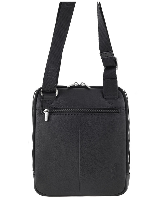 Вертикальная мужская сумка через плечо из кожи коллекции 