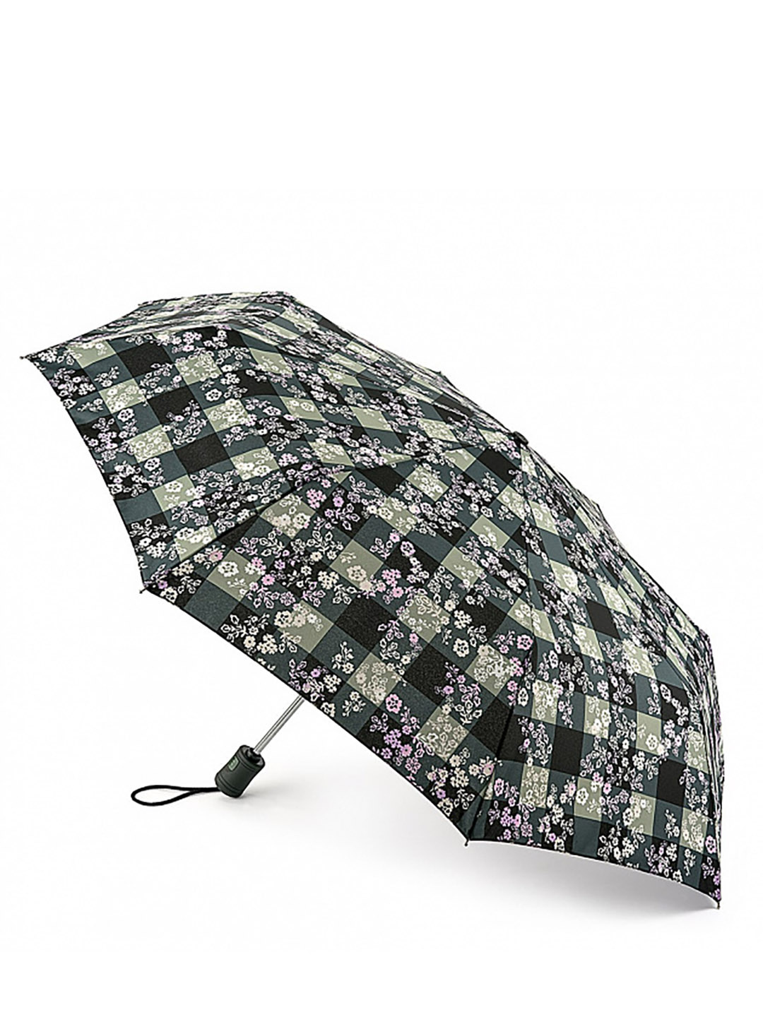 Фото Экстравагантный женский зонт-атомат ситцевые цветы 