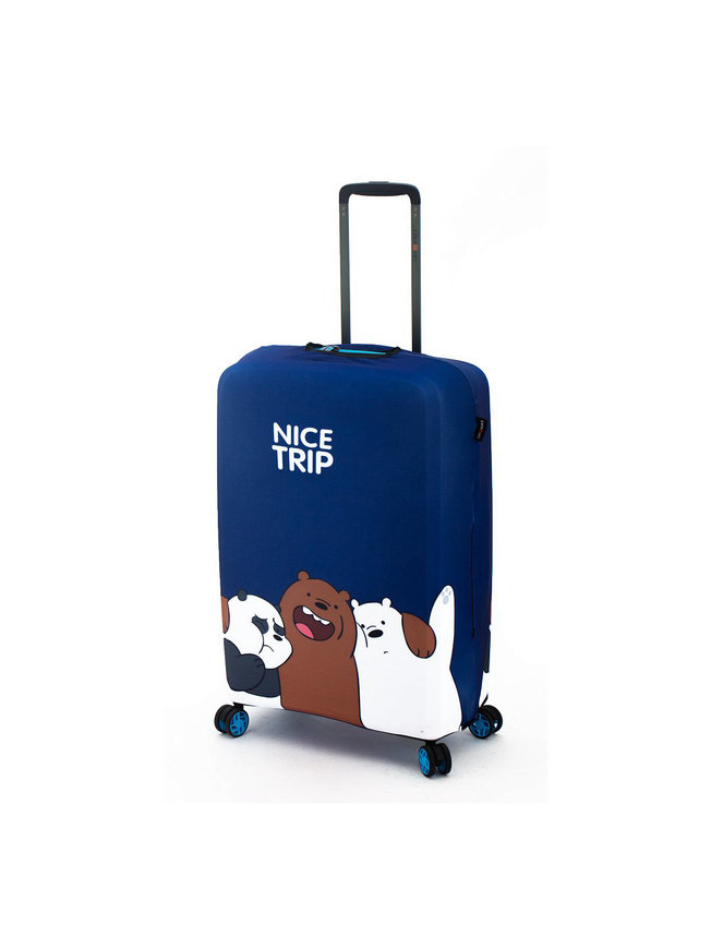 Чехол для среднего чемодана in DARK BLUE Nice Trip