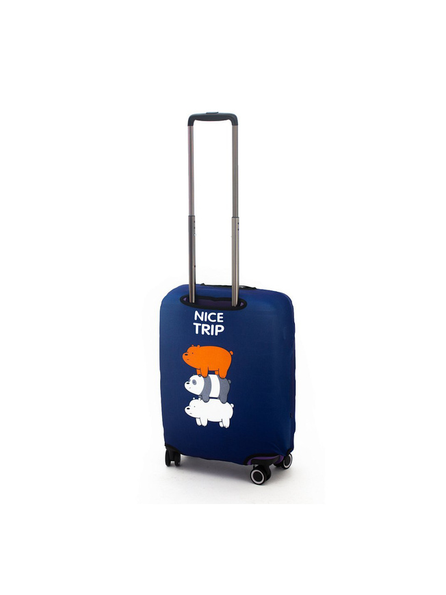 Чехол для маленького чемодана in DARK BLUE Nice Trip