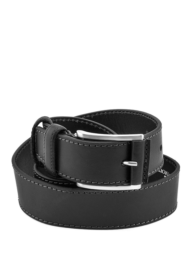 Широкий мужской ремень из натуральной кожи коллекции 