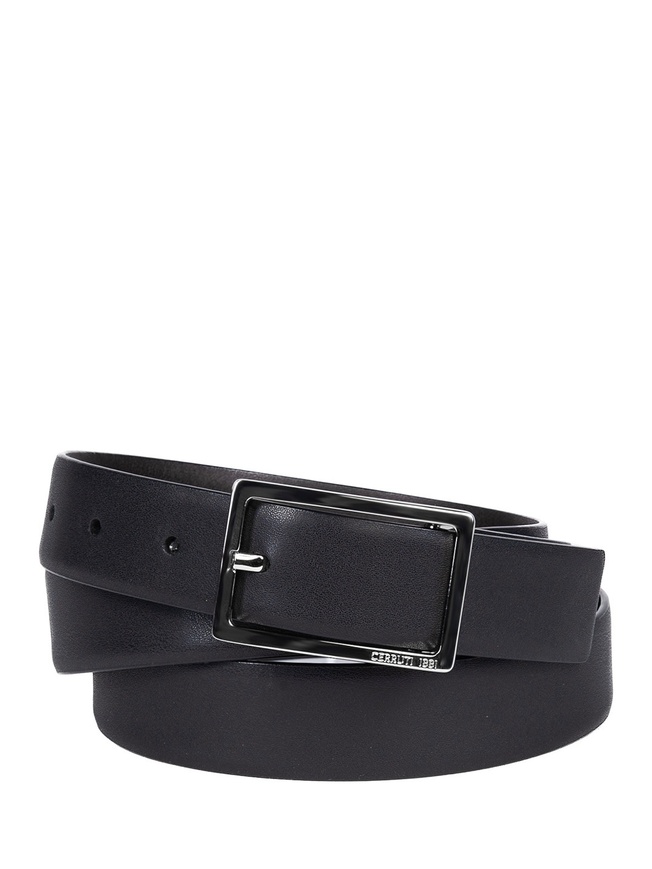 Классический брючный ремень из гладкой премиальной кожи с двумя разными пряжками