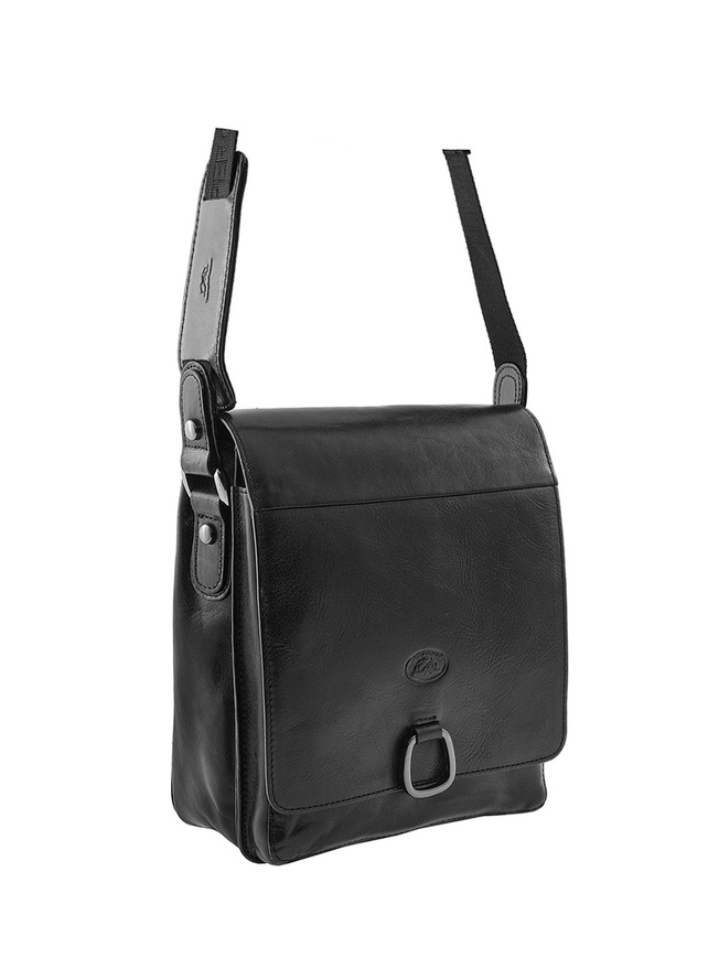 Небольшая сумка через плечо из премиальной кожи 