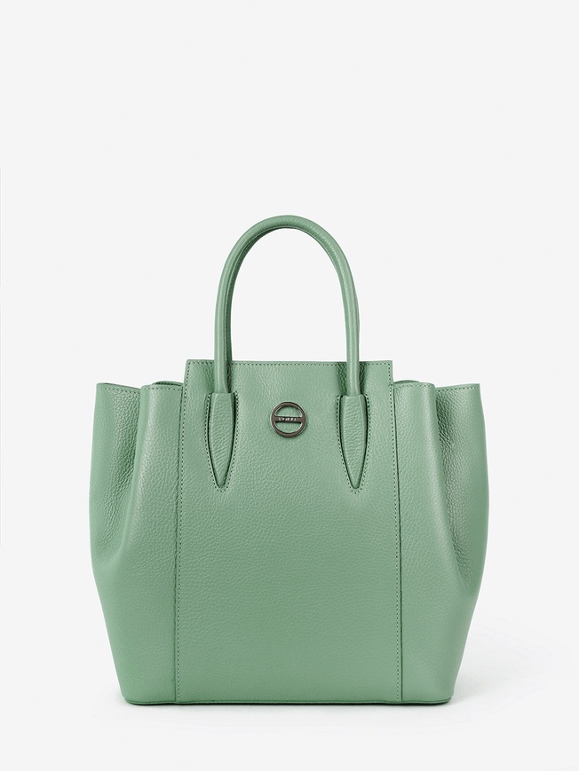 Женская сумка-тоут из мягкой кожи с тремя отделами