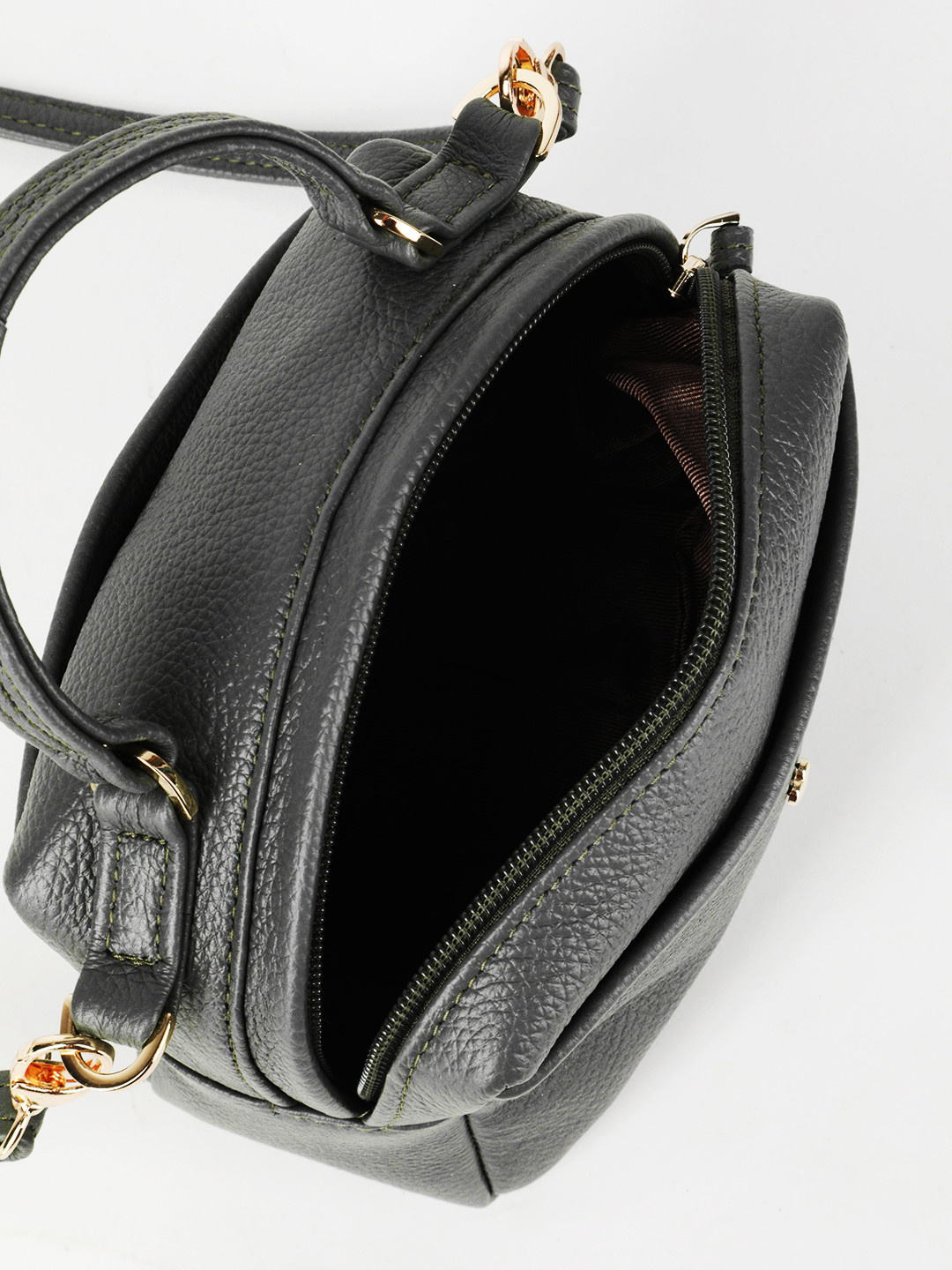 Фото Небольшая сумочка-сэтчел из натуральной кожи Классические сумки