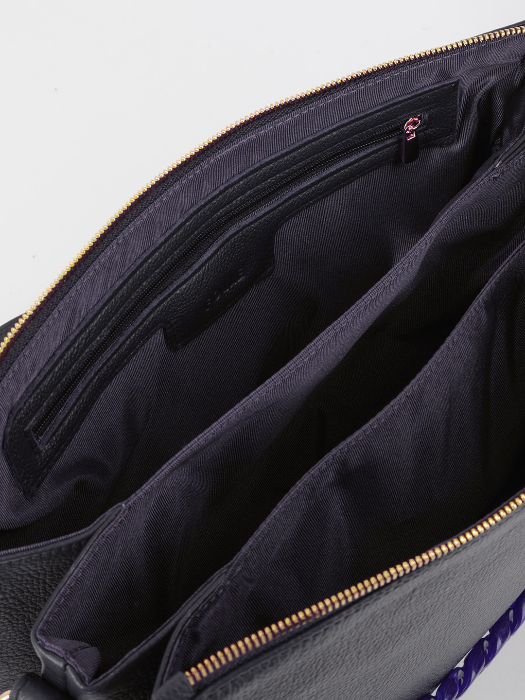 Фото Женская сумка клатч из зернистой кожи синего цвета Сумки кросс-боди