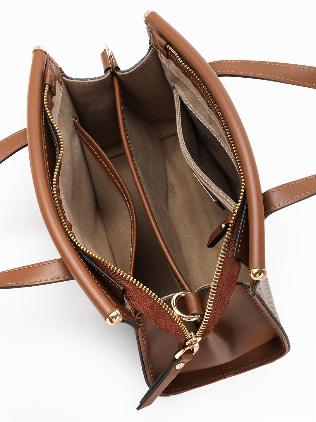 Фото Женская сумка-тоут из плотной кожи с тиснением Классические сумки