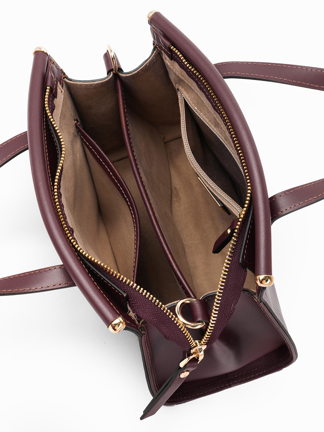 Фото Женская сумка-тоут из плотной кожи с тиснением Классические сумки