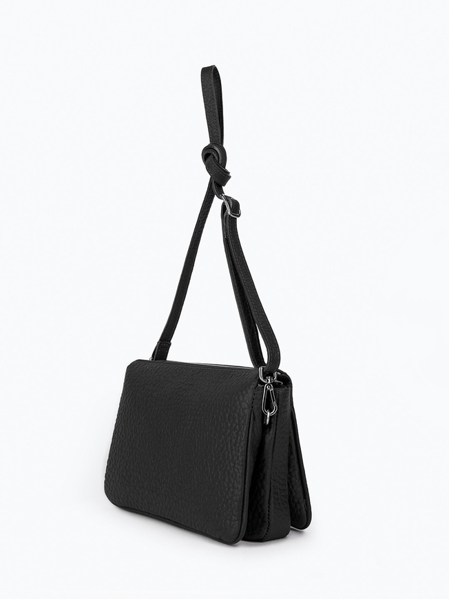Компактная сумка кросс-боди из мягкой крупнозернистой кожи