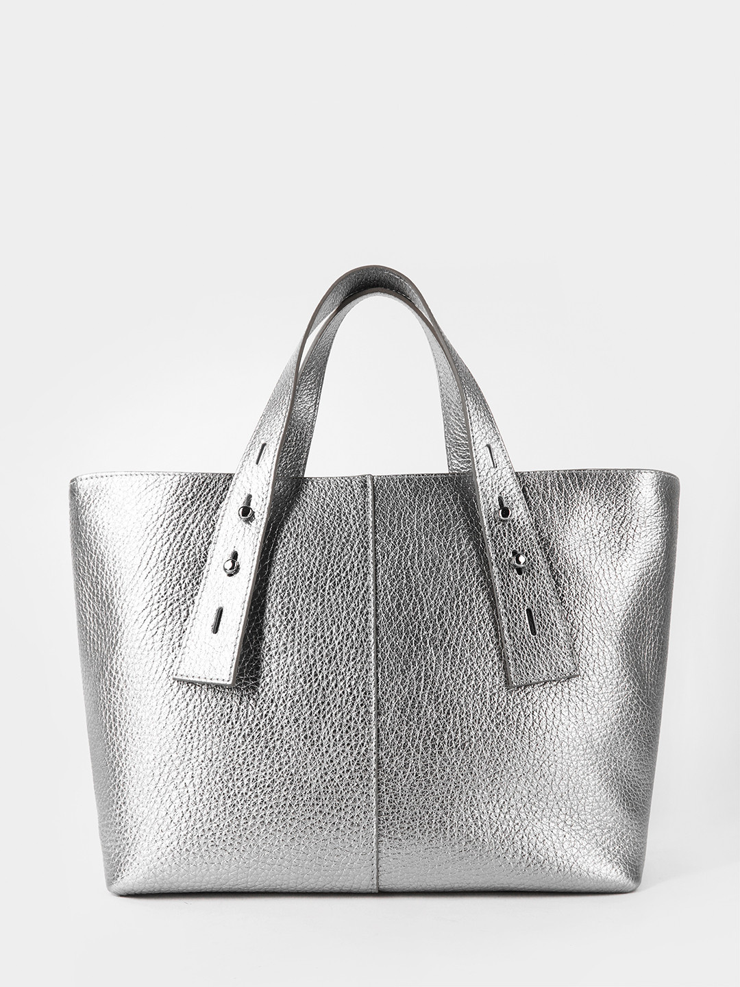 Фото Женская сумка-трансформер из мягкой металлизированной кожи Классические сумки