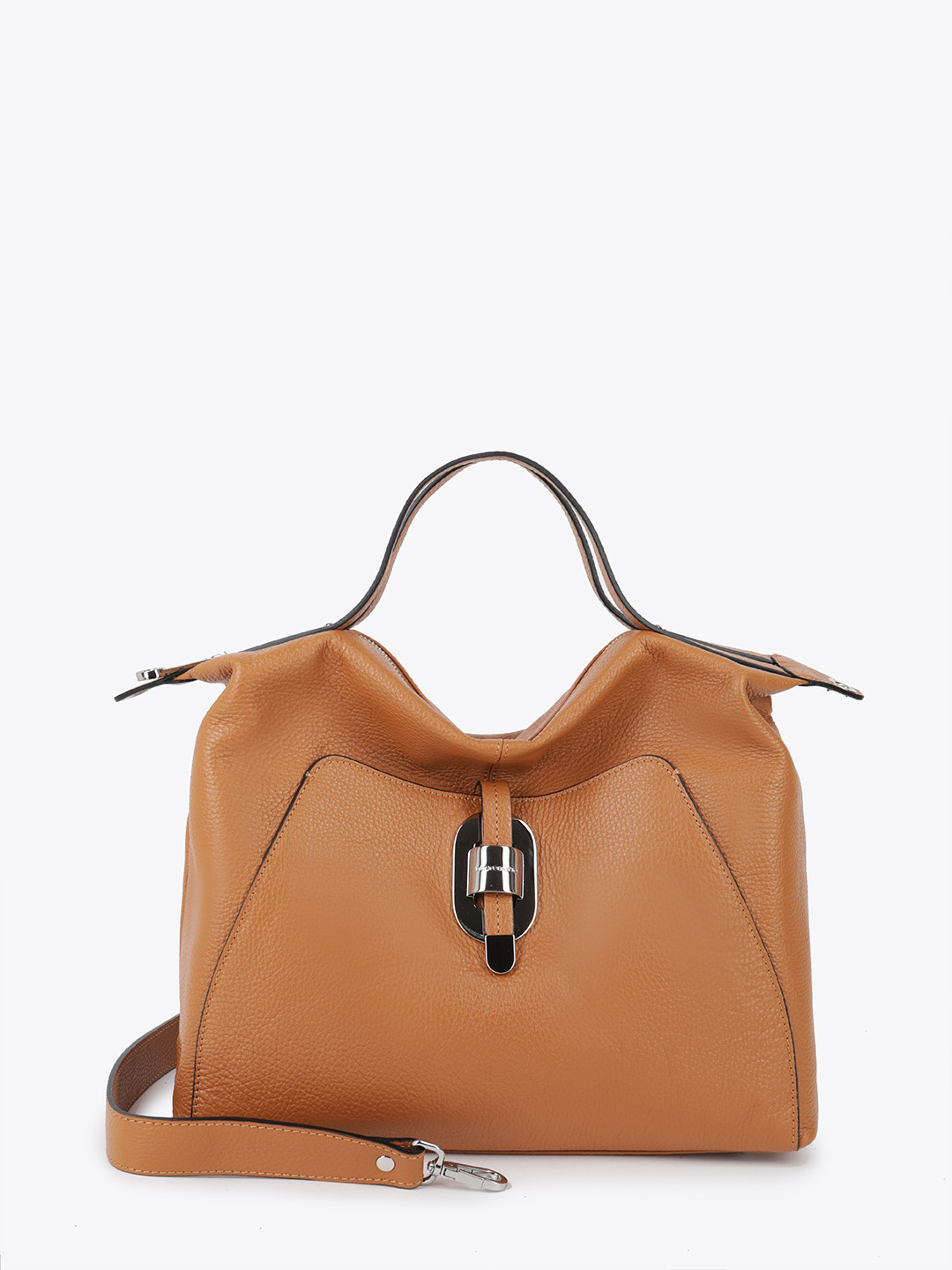 Фото Женская сумка из натуральной кожи с двойными ручками Классические сумки