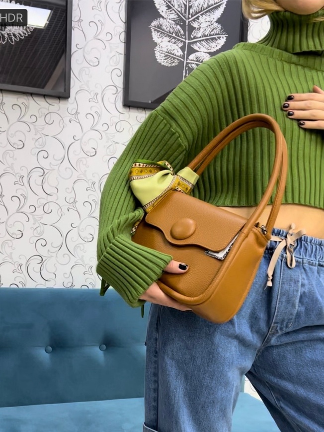 Женская сумка с длинными ручками