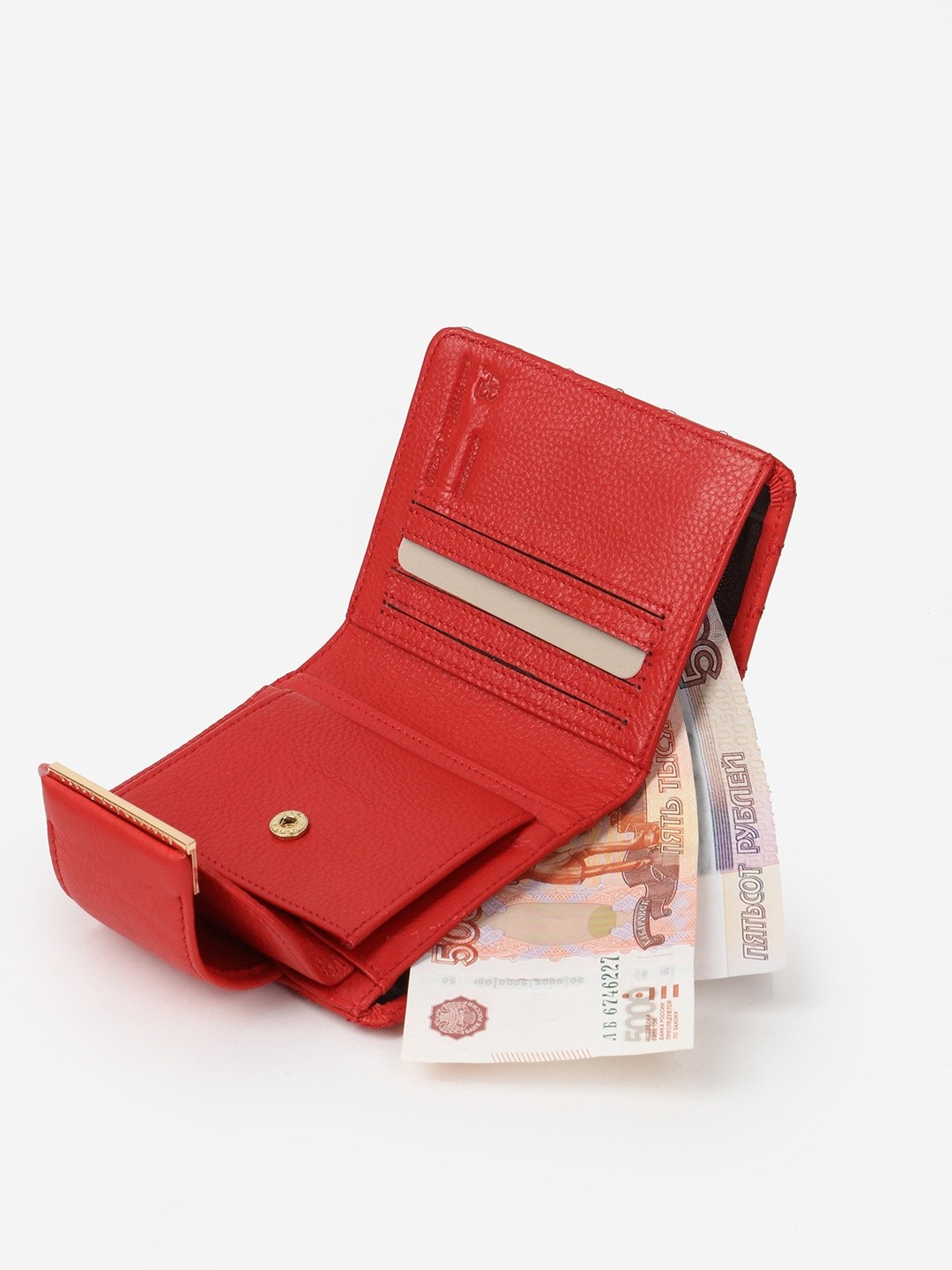 Изображение Компактный женский кошелек из стеганой кожи Alessandro Beato 220-1-6232 Фото Компактный женский кошелек из стеганой кожи Кошельки