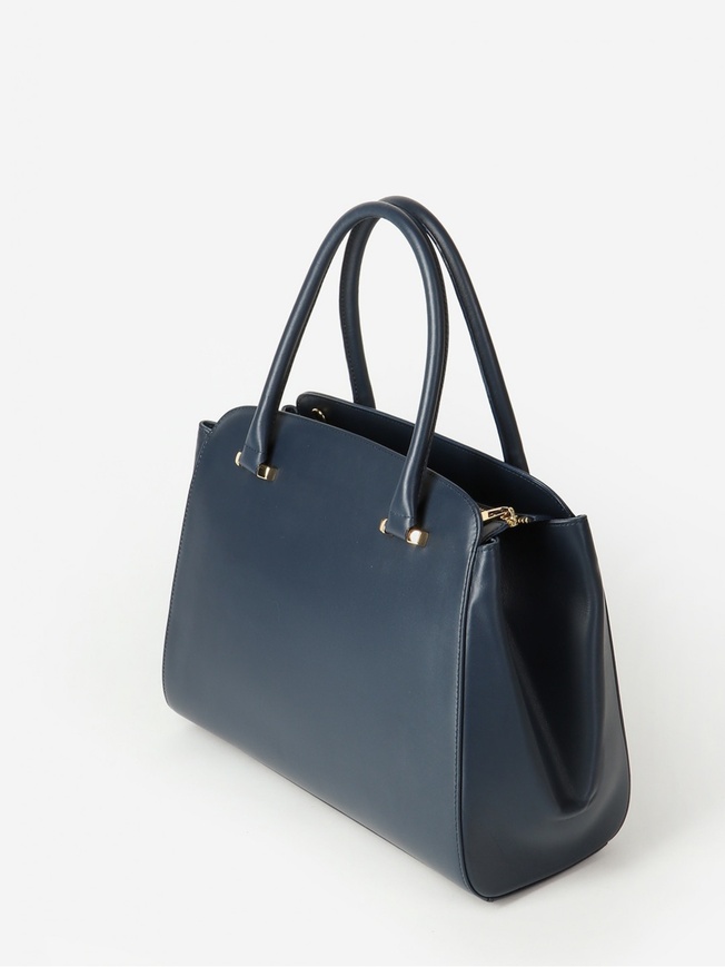 Женская сумка-тоут из гладкой кожи c анималистичным принтом под питона