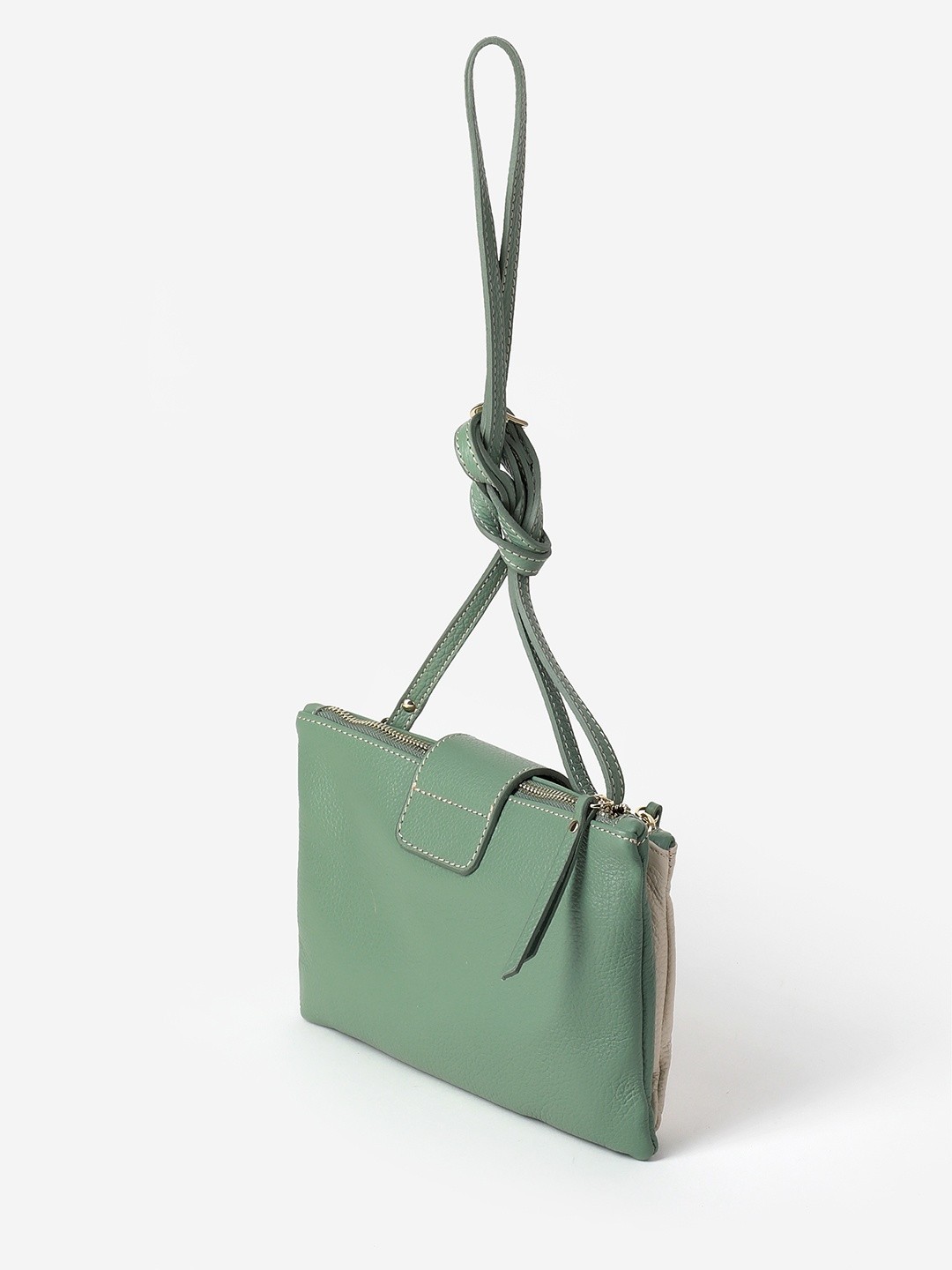 Изображение Женская сумка кросс-боди из мягкой ментоловой кожи Marina Creazioni 4052 crema menta Фото Женская сумка кросс-боди из мягкой ментоловой кожи Сумки кросс-боди
