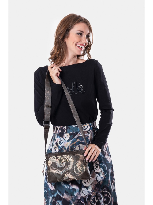 Женская сумка крос-боди с принтом