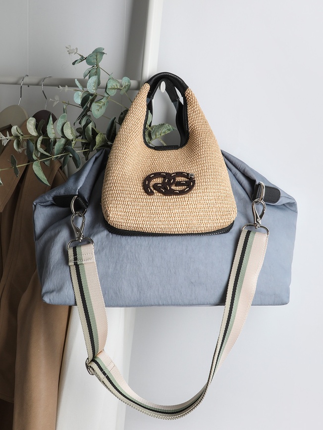 Женская комбинированная сумка-трансформер с отстегивающимися карманами