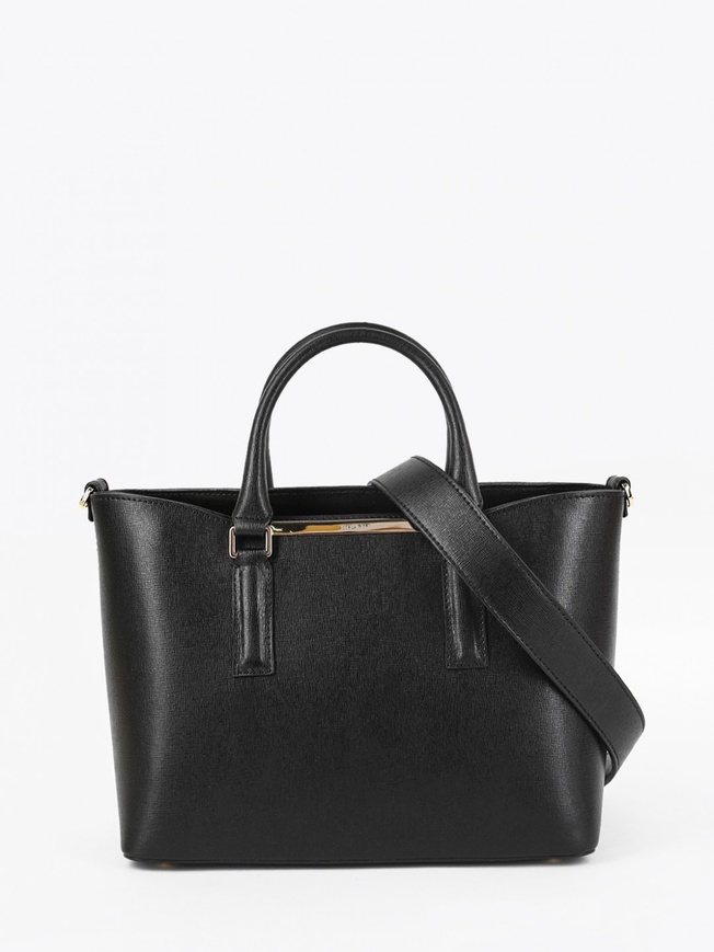 Женская сумка-тоут из натуральной сафьяновой кожи с двумя отделами