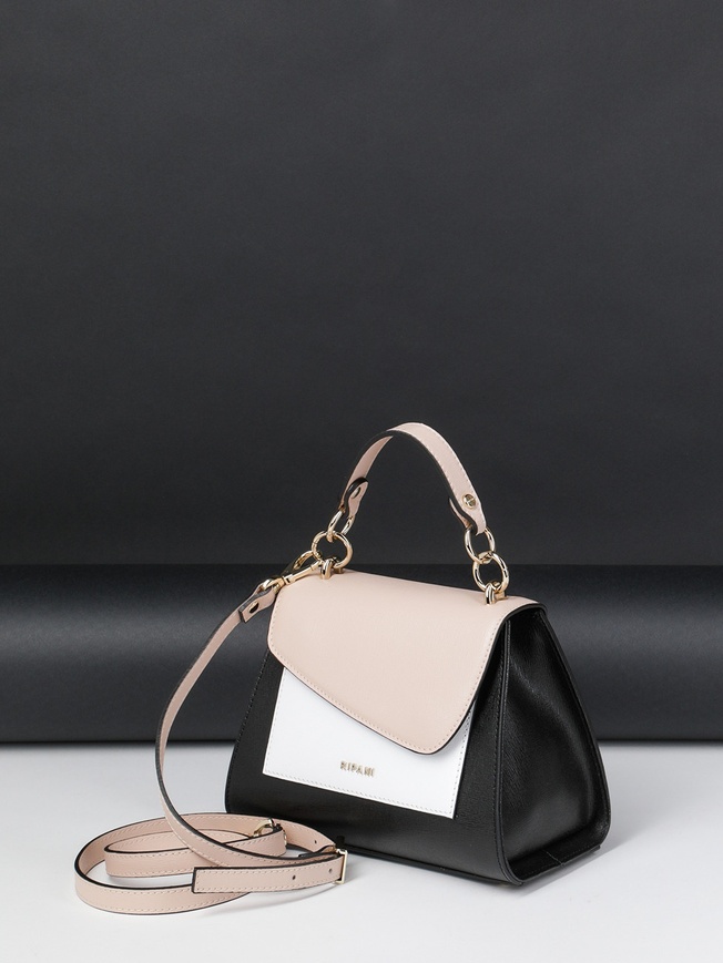 Женская сумка-сэтчел в стиле колор-блок
