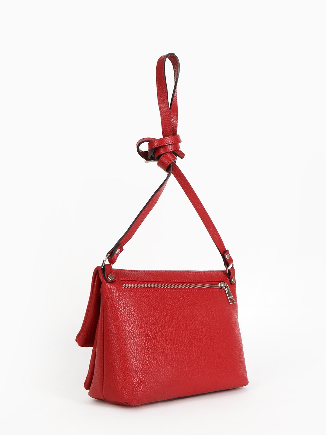 Изображение Женская сумка кросс-боди из кожи красного цвета Ripani 7081 00015 rosso Фото Женская сумка кросс-боди из кожи красного цвета Сумки кросс-боди