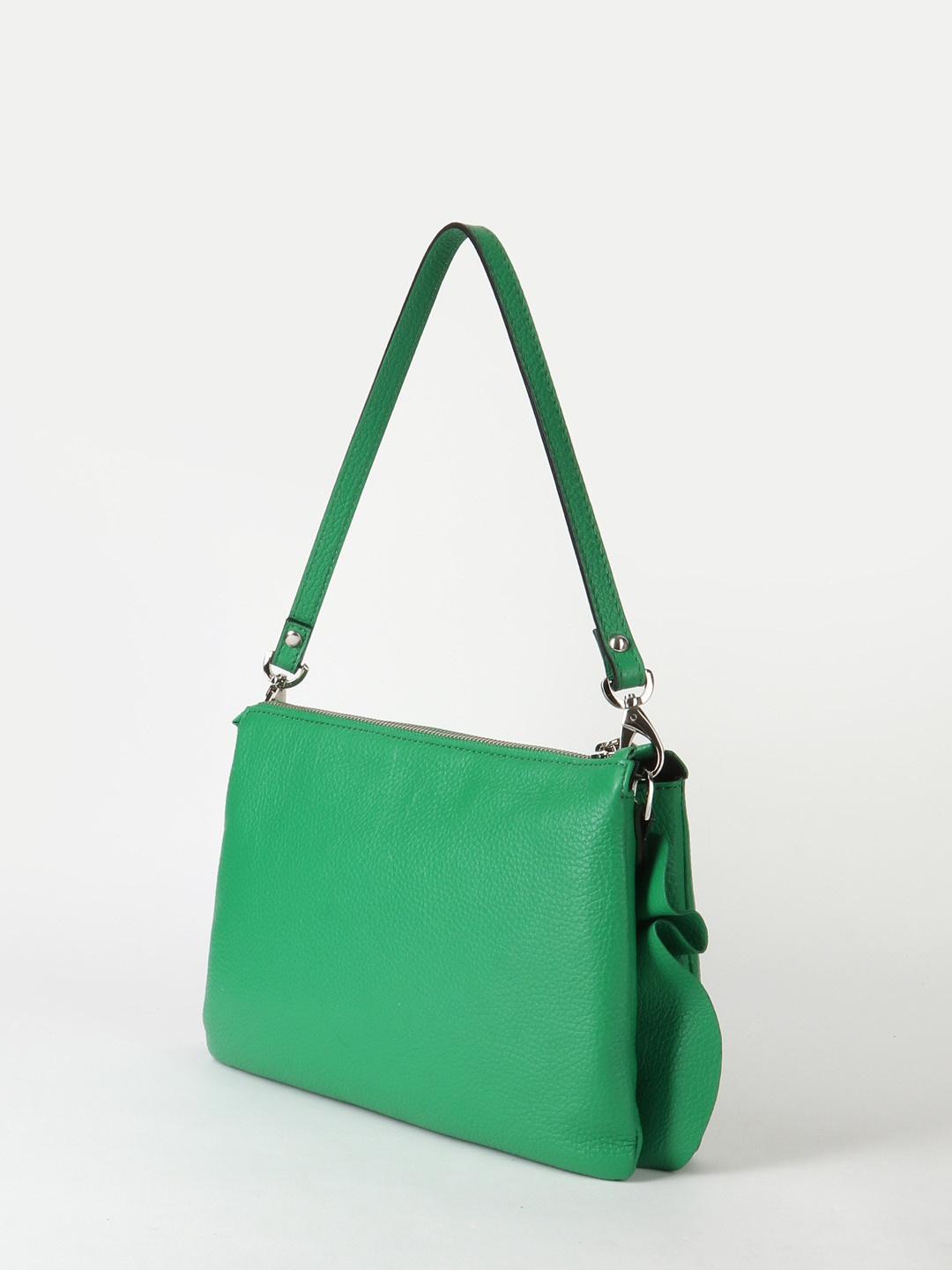 Фото Женская сумка-клатч из мягкой кожи с двумя ремешками Клатчи
