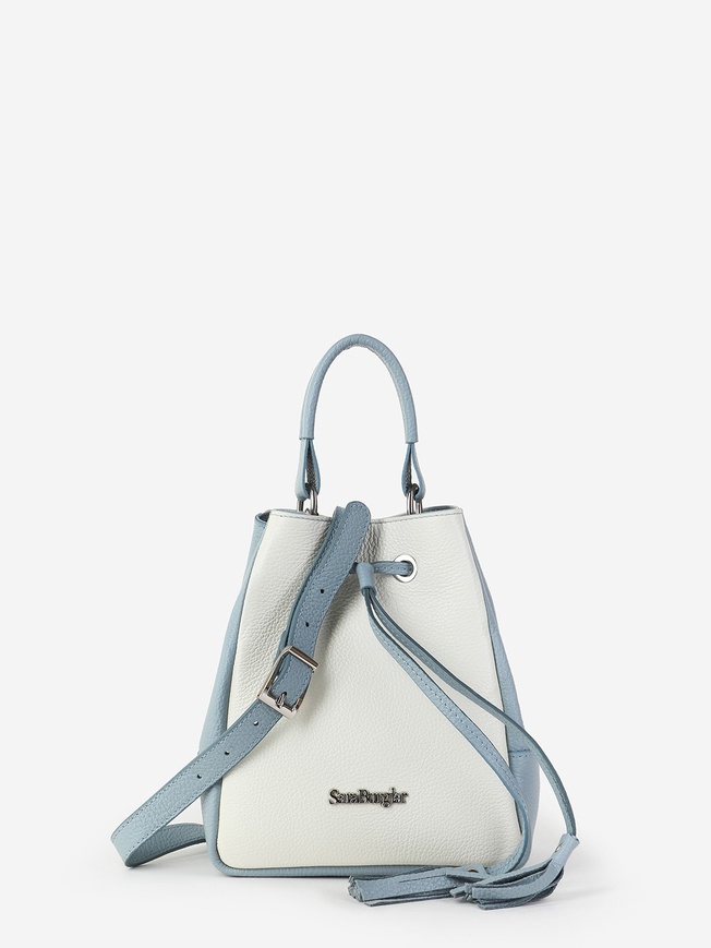 Женская сумка-кисет из мелкозернистой кожи