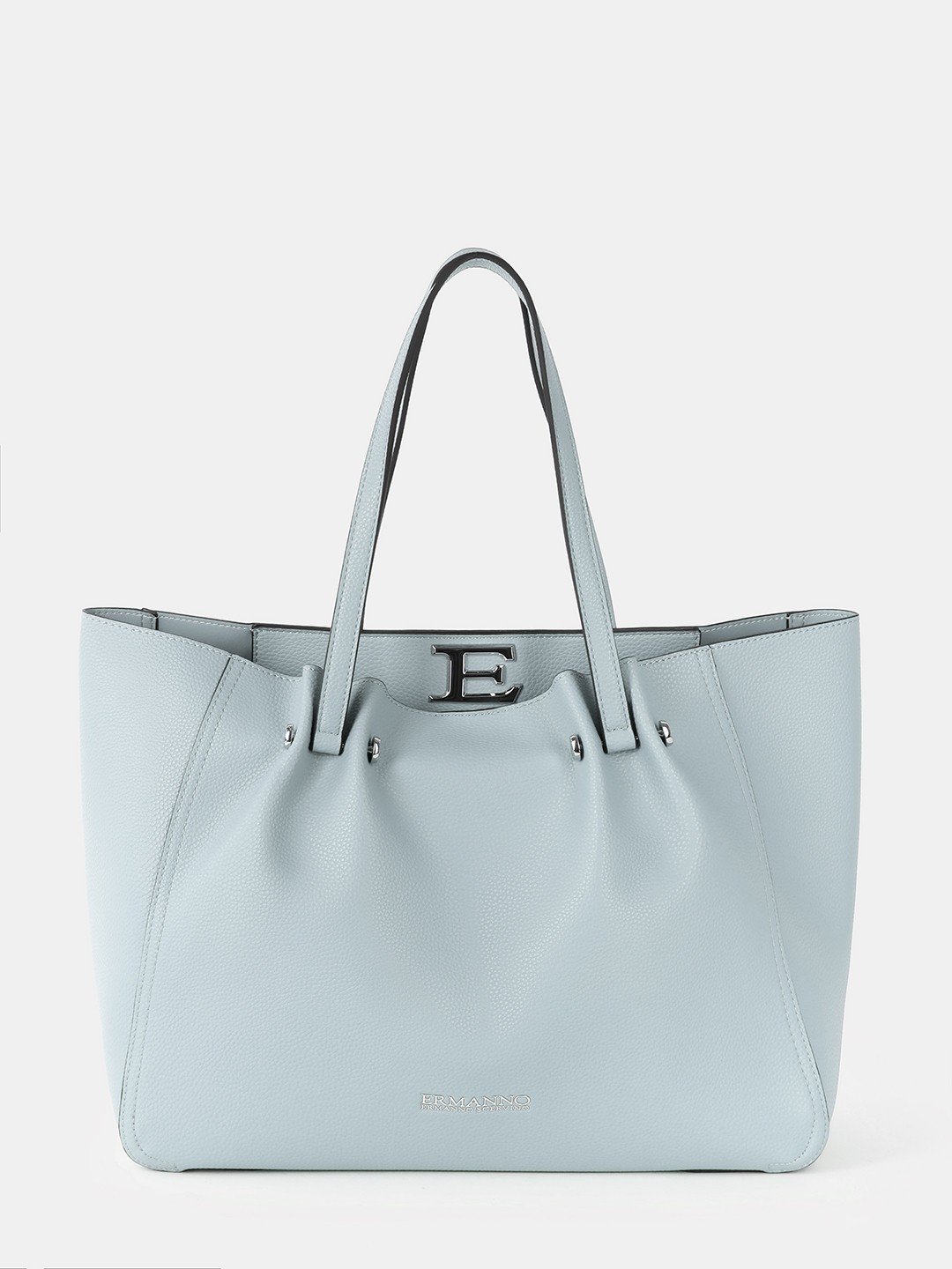 Изображение Большая сумка-тоут без подкладки Ermanno Scervino 12400945 light blue Фото Большая сумка-тоут без подкладки Классические сумки