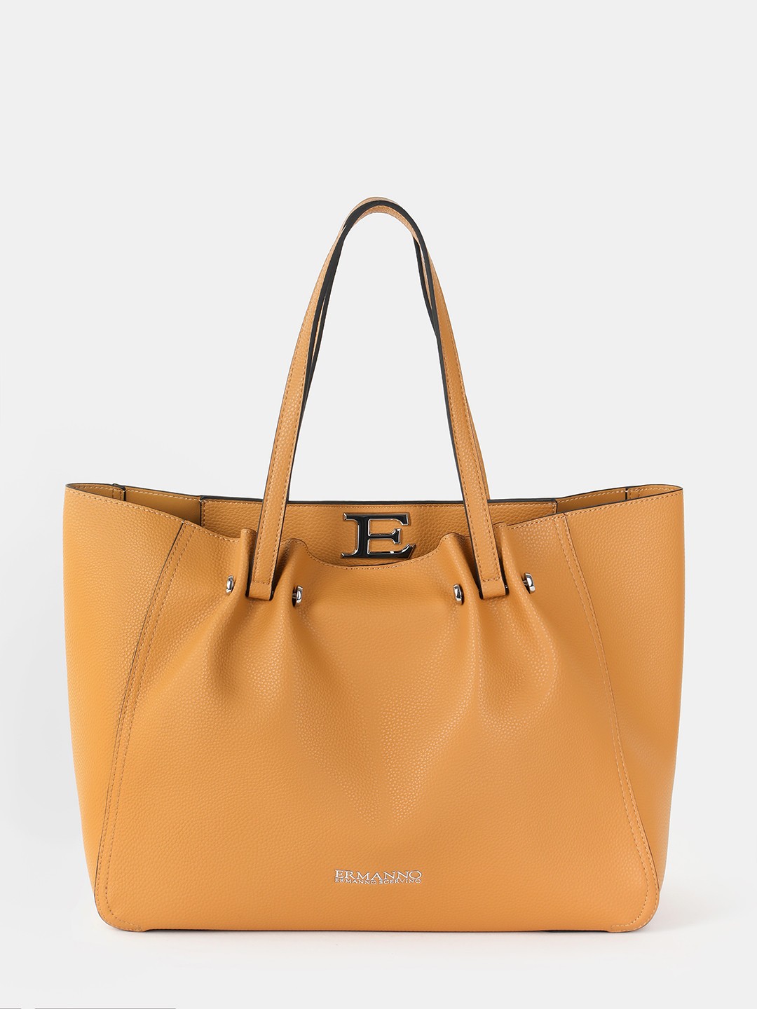 Изображение Большая сумка-тоут без подкладки Ermanno Scervino 12400945 yellow Фото Большая сумка-тоут без подкладки Классические сумки
